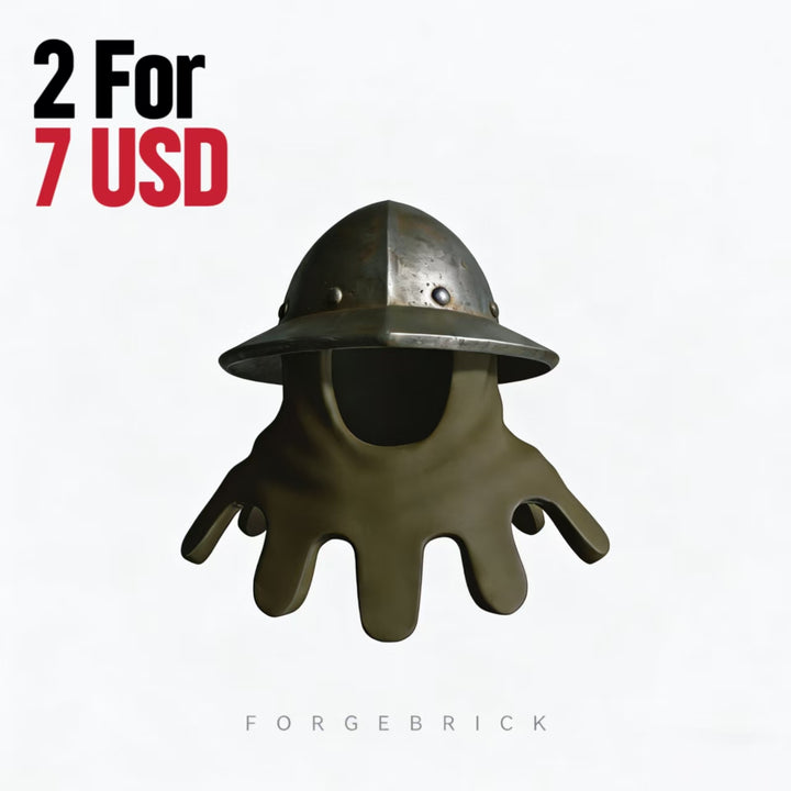 Kettle Helmet B（Long-helmet cloth）锅盔-长条盔布