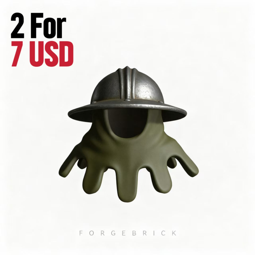 Kettle Helmet A（Long-helmet cloth）碟盔-长条盔布