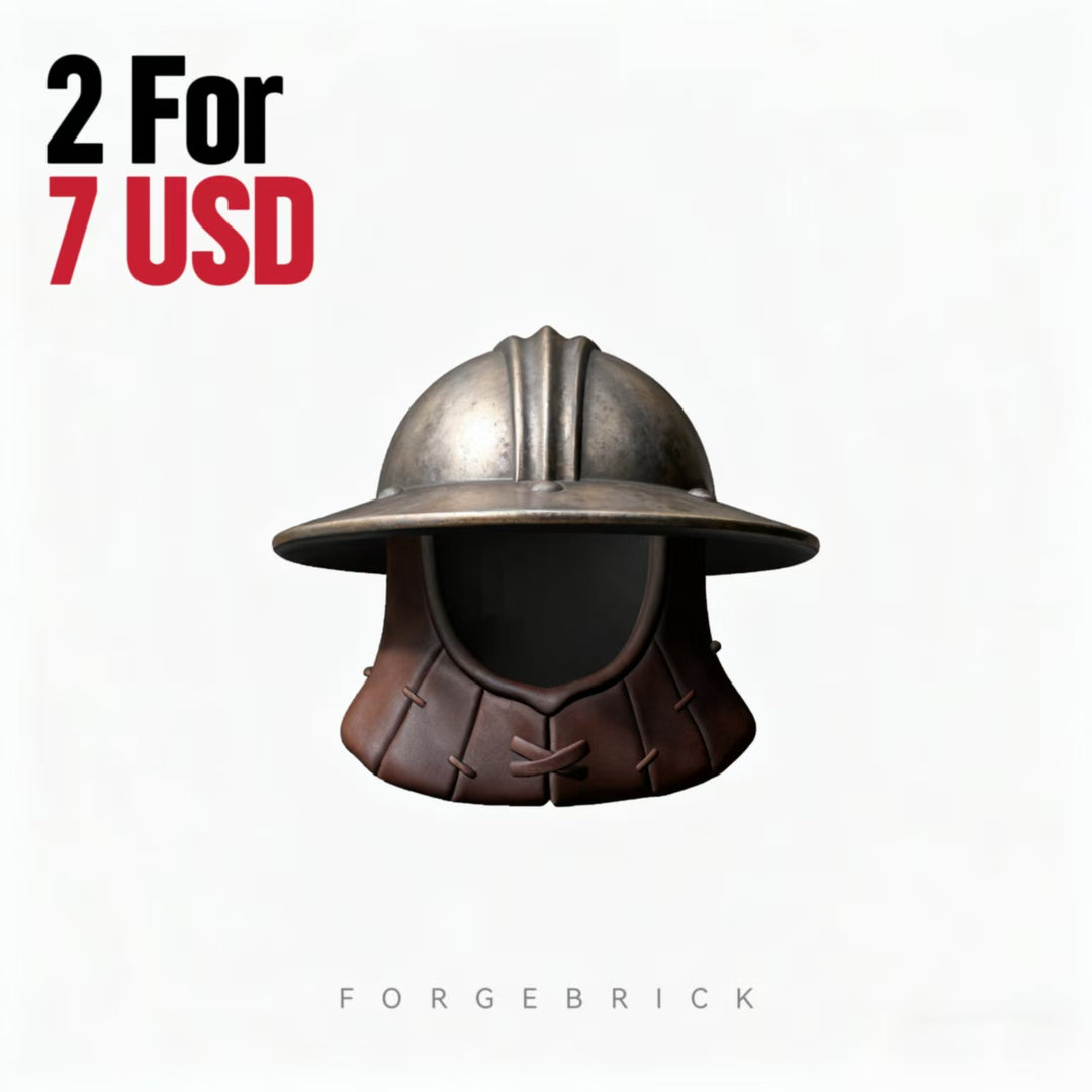 Kettle helmet A with Padded Armor 布甲碟盔