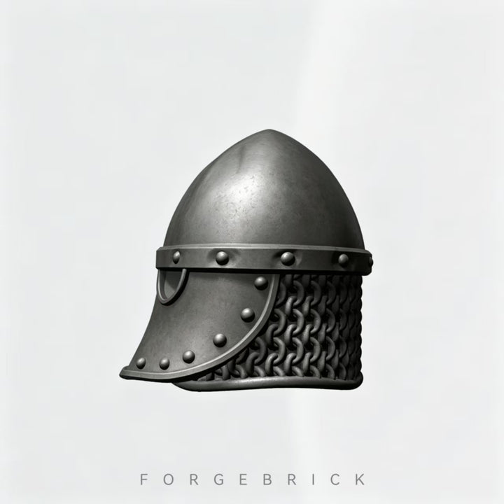 Early Enclosed Helmets-Chain mail 早期覆面盔/链甲