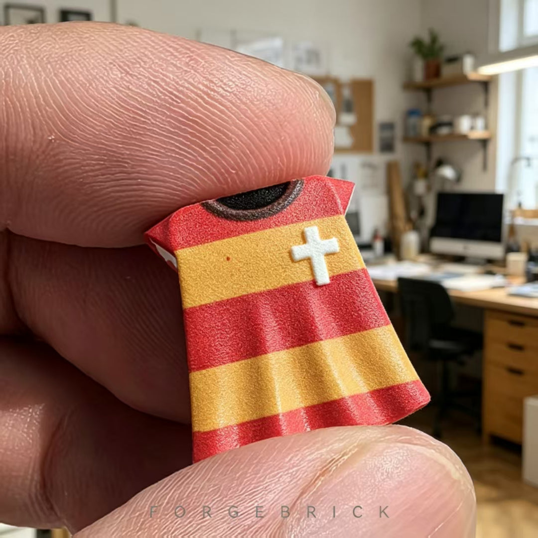 Tabard | Red and orange stripes  塔巴德式外衣-红橙条纹
