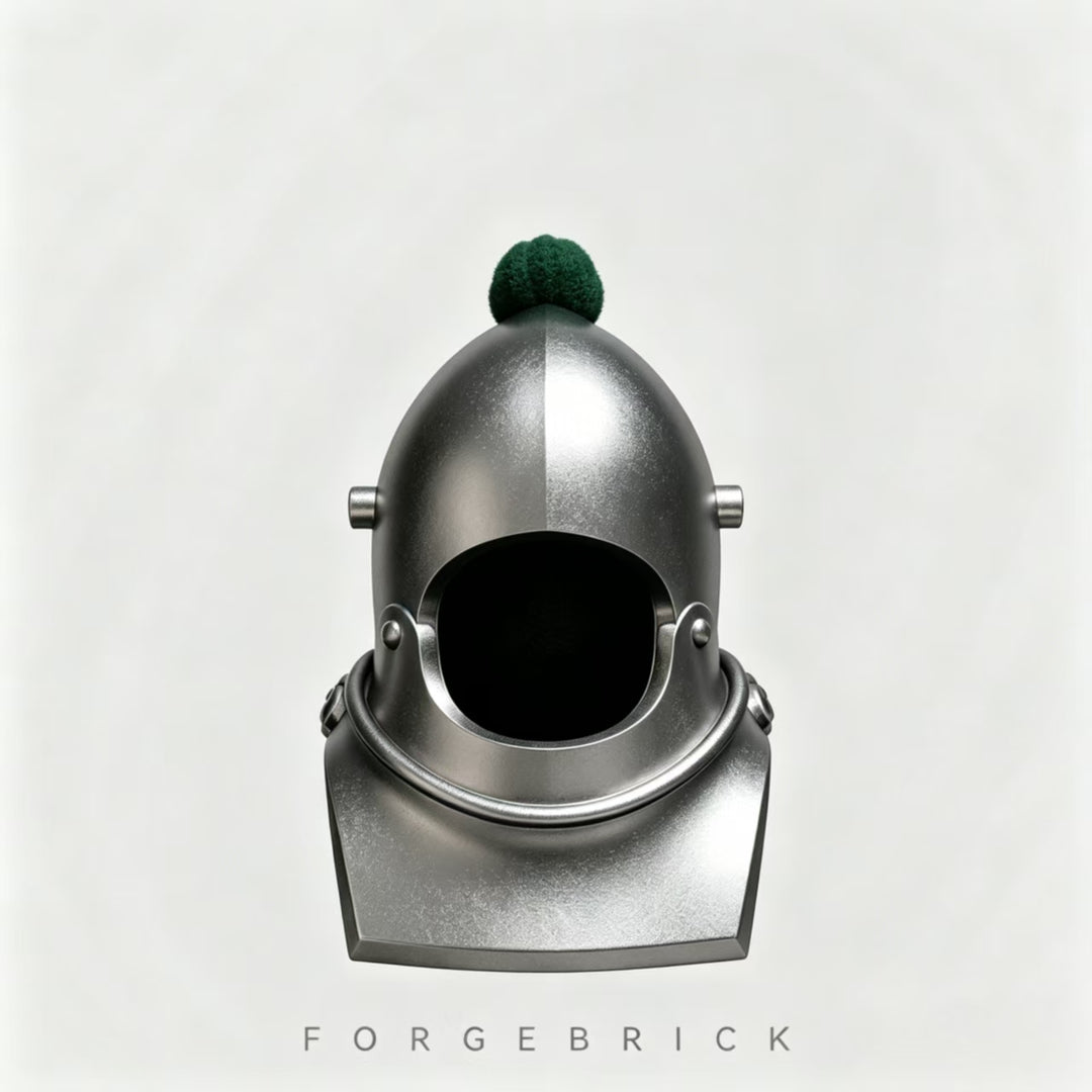 Bascinets| Bevors with gorget（includes Visor）- featuring a decorative top/ 带顶饰的护喉中盔和护颈甲（配面罩）/ Compatible Lego Figures