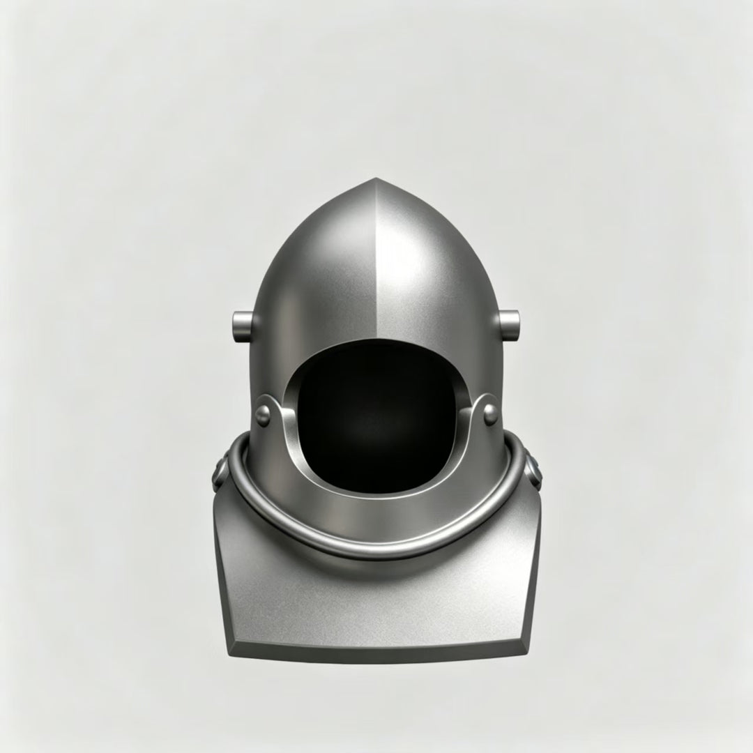 Bascinets| Bevors with gorget（includes Visor）/ 带顶饰的护喉中盔和护颈甲（配面罩）/ Compatible Lego Figures